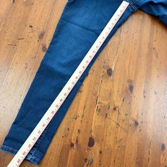 Banana Republic Sculpt Skinny Stretchy Jeans Blue Dark Wash Womens 32/14 Denim - Picture 8 of 12